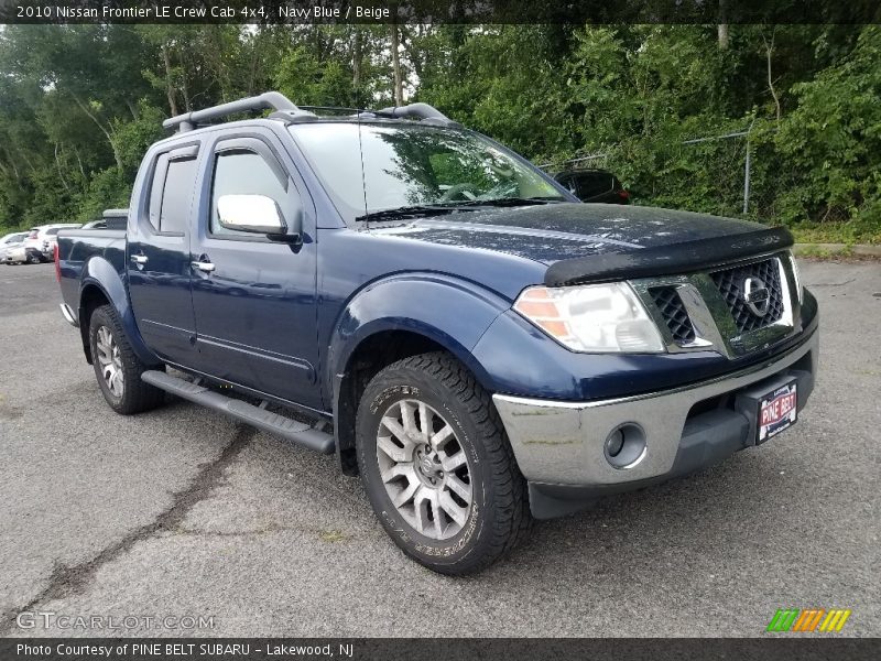 Navy Blue / Beige 2010 Nissan Frontier LE Crew Cab 4x4