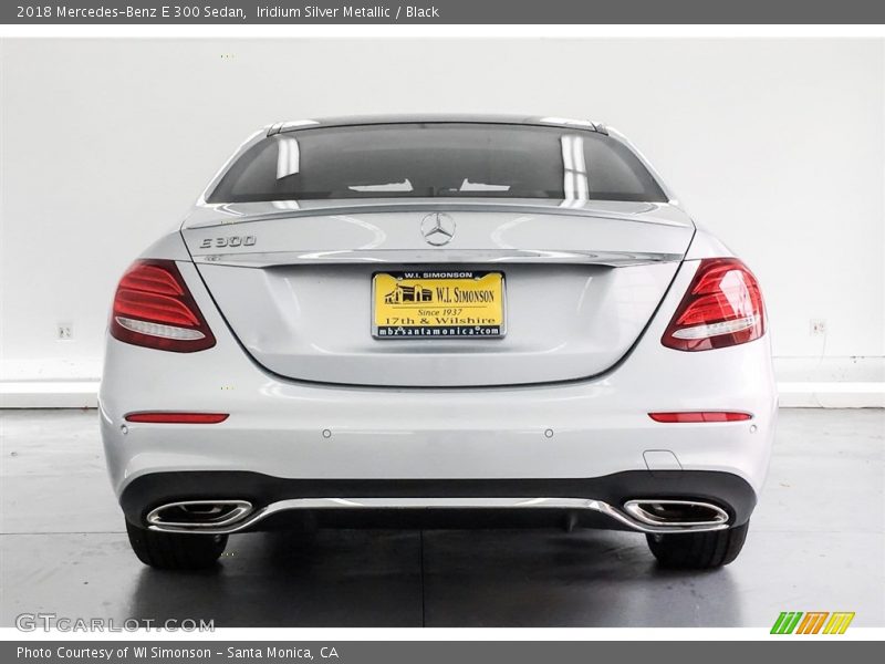 Iridium Silver Metallic / Black 2018 Mercedes-Benz E 300 Sedan