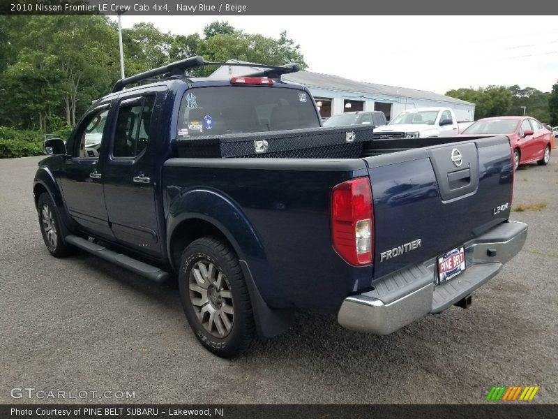Navy Blue / Beige 2010 Nissan Frontier LE Crew Cab 4x4