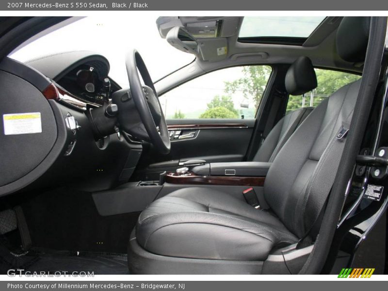 Black / Black 2007 Mercedes-Benz S 550 Sedan