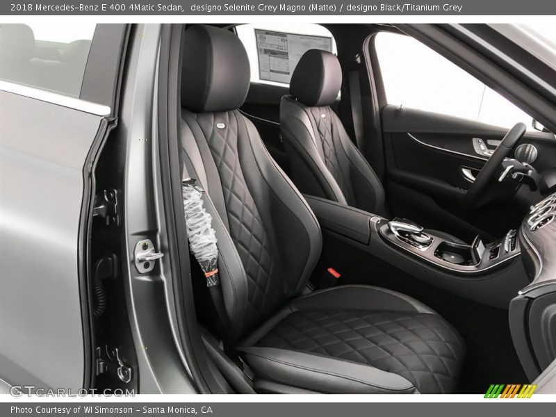  2018 E 400 4Matic Sedan designo Black/Titanium Grey Interior