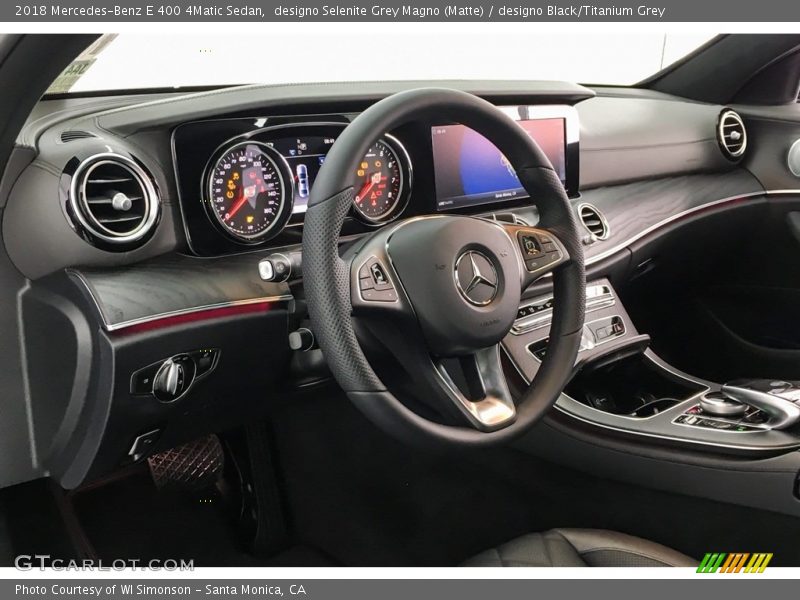 designo Selenite Grey Magno (Matte) / designo Black/Titanium Grey 2018 Mercedes-Benz E 400 4Matic Sedan