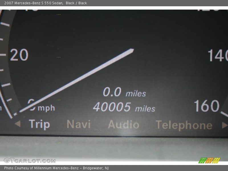 Black / Black 2007 Mercedes-Benz S 550 Sedan