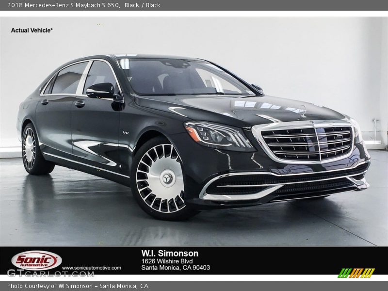 Black / Black 2018 Mercedes-Benz S Maybach S 650