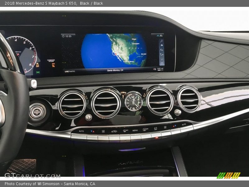 Navigation of 2018 S Maybach S 650