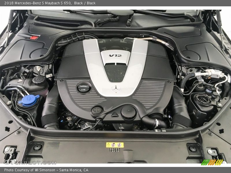  2018 S Maybach S 650 Engine - 6.0 Liter AMG biturbo SOHC 36-Valve VVT V12