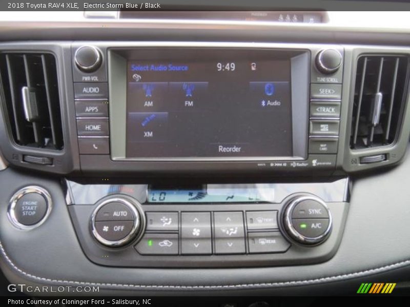 Controls of 2018 RAV4 XLE