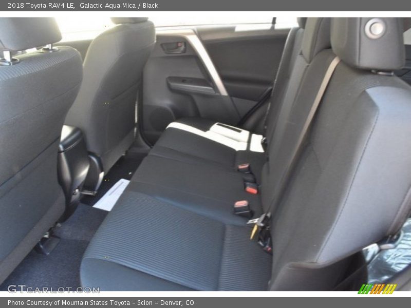 Galactic Aqua Mica / Black 2018 Toyota RAV4 LE