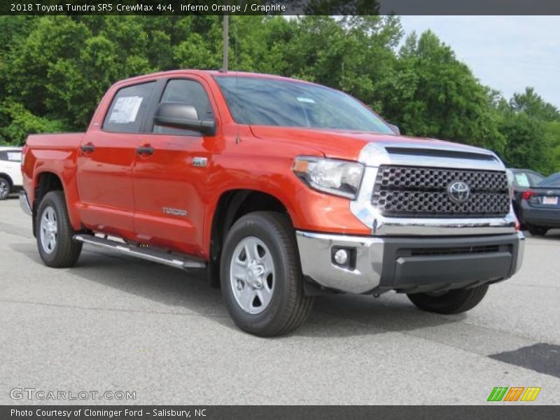 Inferno Orange / Graphite 2018 Toyota Tundra SR5 CrewMax 4x4