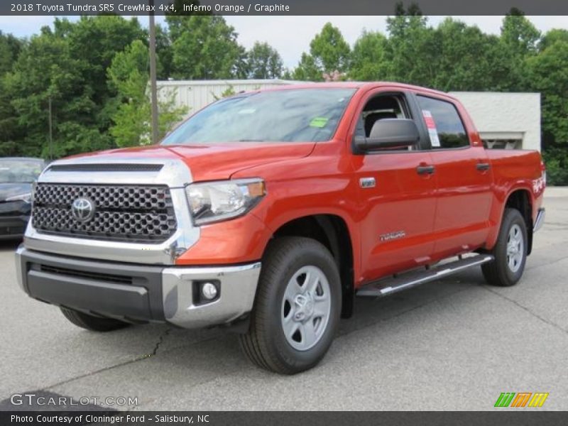 Inferno Orange / Graphite 2018 Toyota Tundra SR5 CrewMax 4x4