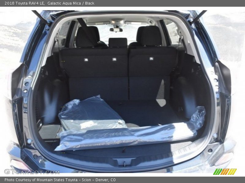 Galactic Aqua Mica / Black 2018 Toyota RAV4 LE