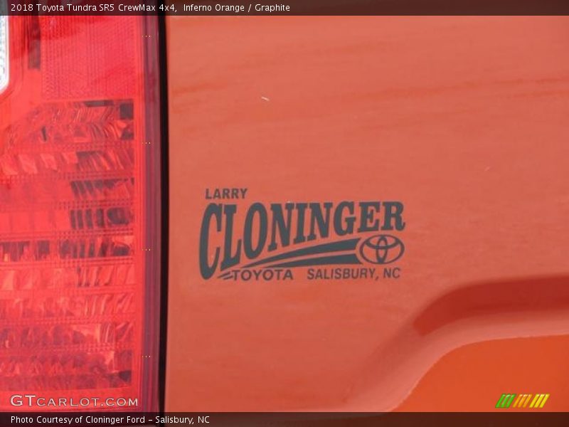 Inferno Orange / Graphite 2018 Toyota Tundra SR5 CrewMax 4x4