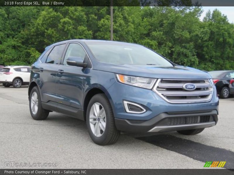 Blue / Ebony 2018 Ford Edge SEL