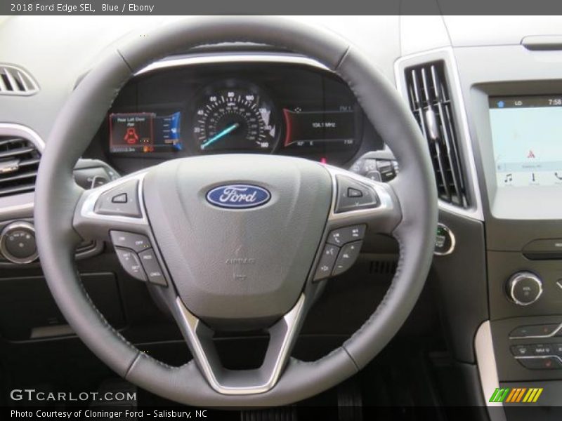 Blue / Ebony 2018 Ford Edge SEL