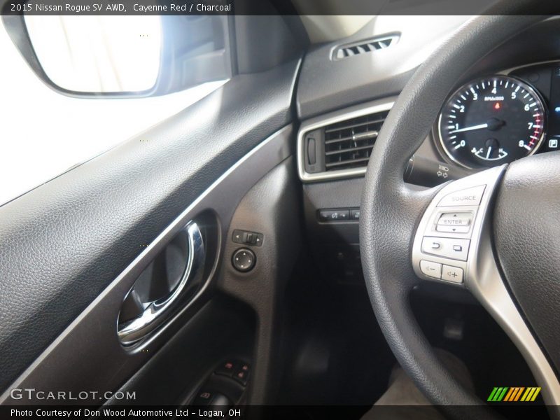 Cayenne Red / Charcoal 2015 Nissan Rogue SV AWD
