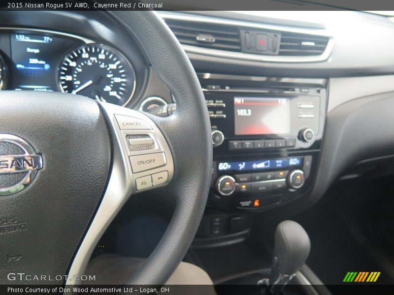 Cayenne Red / Charcoal 2015 Nissan Rogue SV AWD