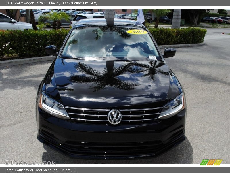 Black / Black/Palladium Gray 2018 Volkswagen Jetta S