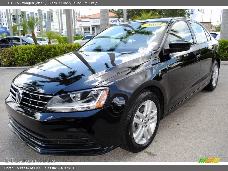 Black / Black/Palladium Gray 2018 Volkswagen Jetta S
