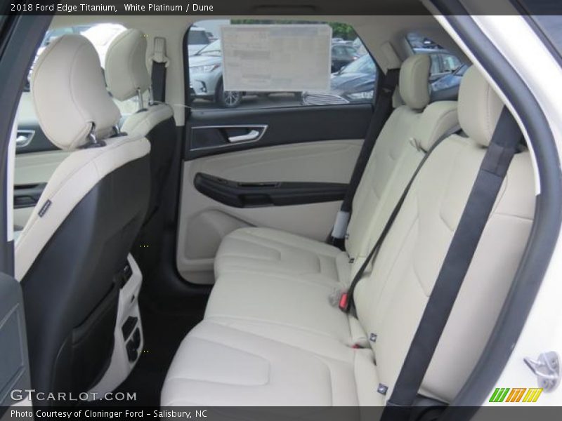 White Platinum / Dune 2018 Ford Edge Titanium