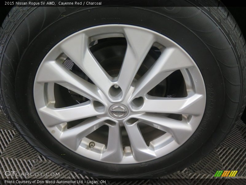 Cayenne Red / Charcoal 2015 Nissan Rogue SV AWD