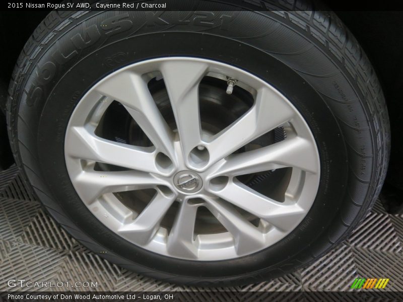Cayenne Red / Charcoal 2015 Nissan Rogue SV AWD