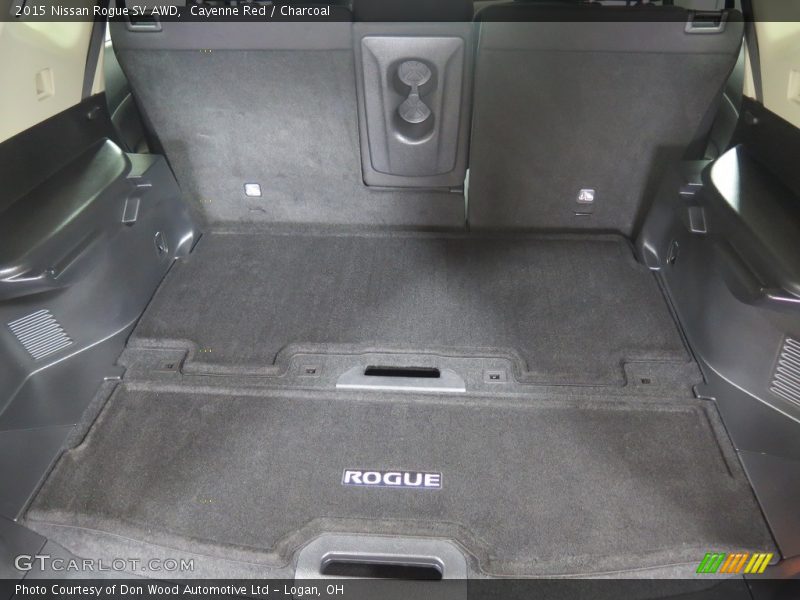Cayenne Red / Charcoal 2015 Nissan Rogue SV AWD