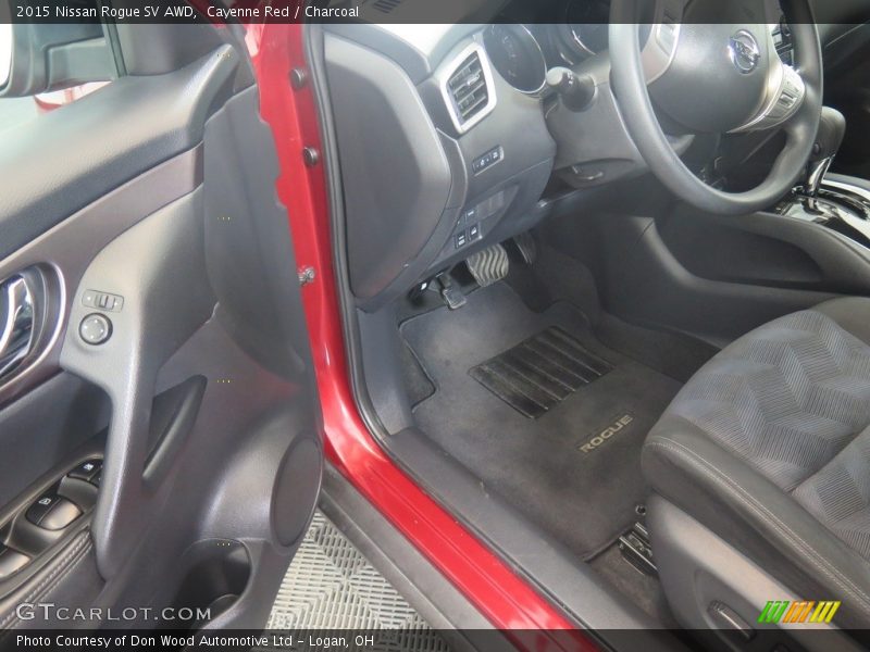 Cayenne Red / Charcoal 2015 Nissan Rogue SV AWD