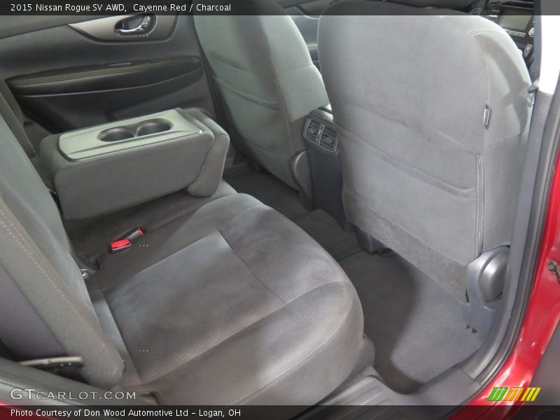Cayenne Red / Charcoal 2015 Nissan Rogue SV AWD