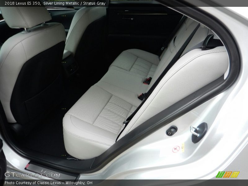 Silver Lining Metallic / Stratus Gray 2018 Lexus ES 350