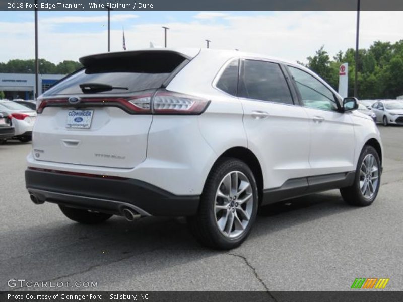 White Platinum / Dune 2018 Ford Edge Titanium