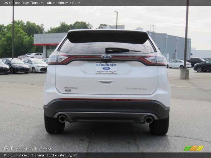 White Platinum / Dune 2018 Ford Edge Titanium