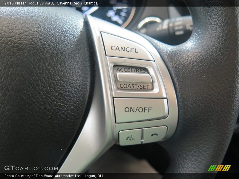 Cayenne Red / Charcoal 2015 Nissan Rogue SV AWD