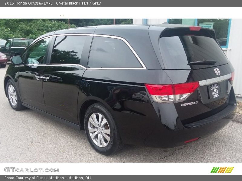 Crystal Black Pearl / Gray 2015 Honda Odyssey EX-L