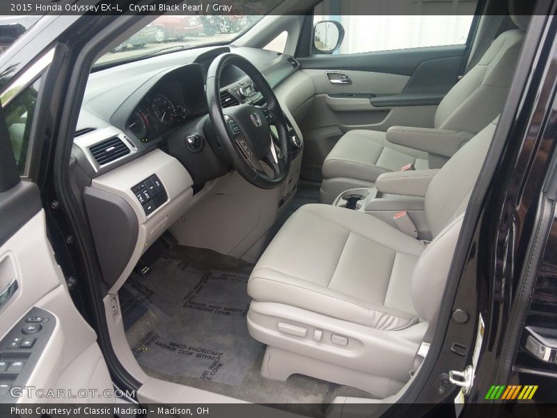 Crystal Black Pearl / Gray 2015 Honda Odyssey EX-L