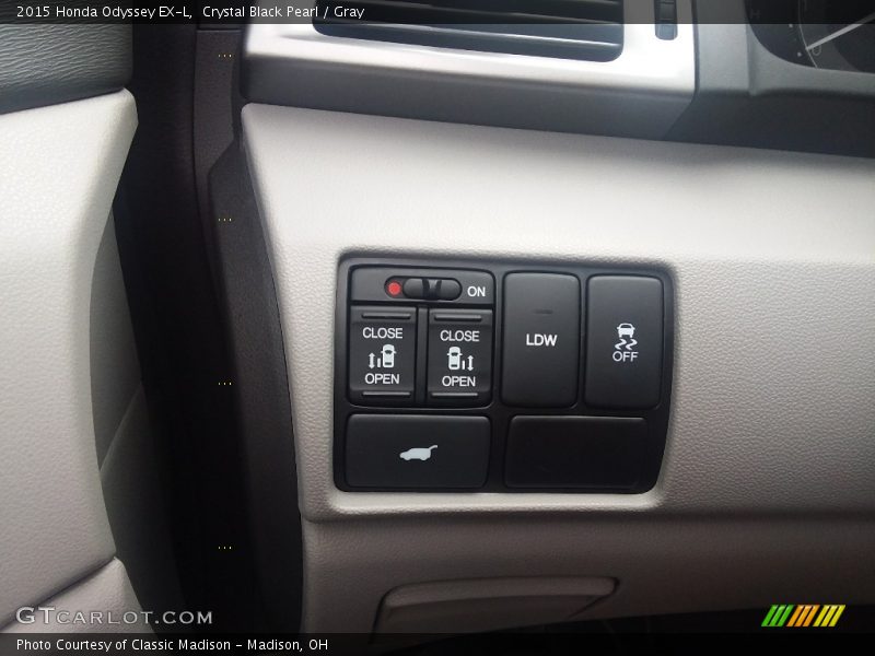 Crystal Black Pearl / Gray 2015 Honda Odyssey EX-L
