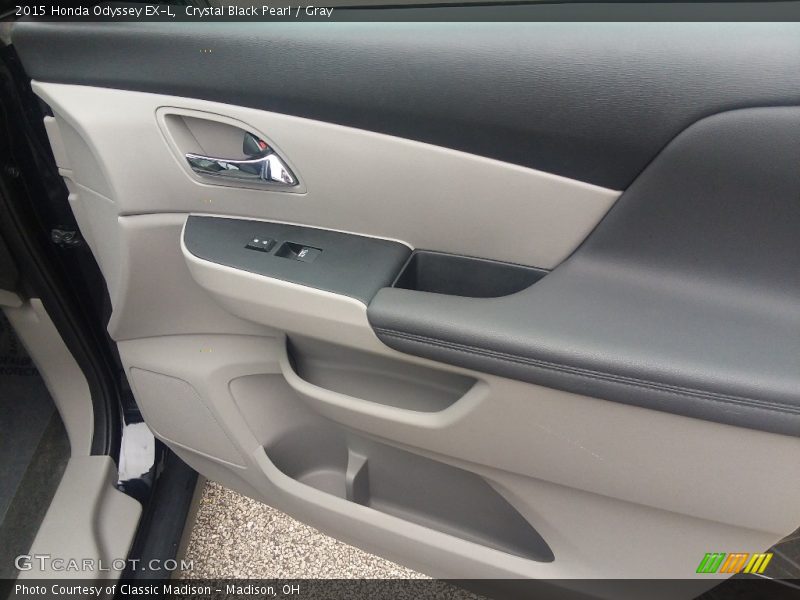 Crystal Black Pearl / Gray 2015 Honda Odyssey EX-L
