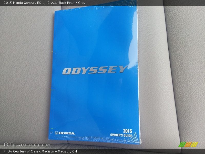 Crystal Black Pearl / Gray 2015 Honda Odyssey EX-L