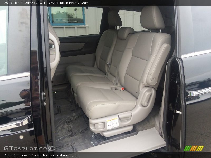 Crystal Black Pearl / Gray 2015 Honda Odyssey EX-L