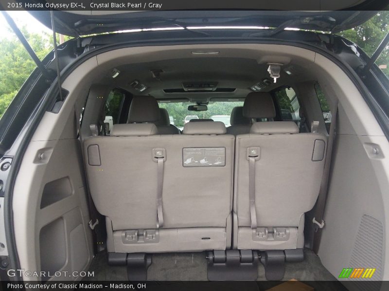 Crystal Black Pearl / Gray 2015 Honda Odyssey EX-L