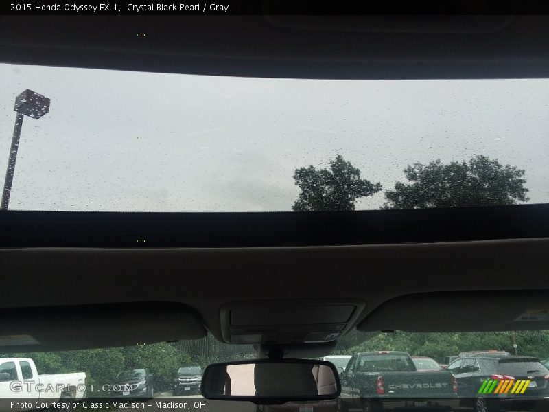 Crystal Black Pearl / Gray 2015 Honda Odyssey EX-L
