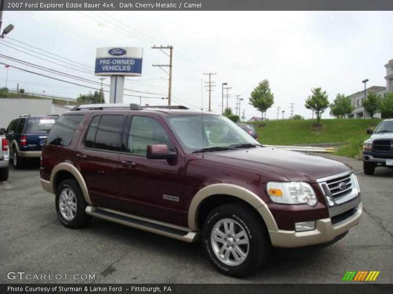 Dark Cherry Metallic / Camel 2007 Ford Explorer Eddie Bauer 4x4