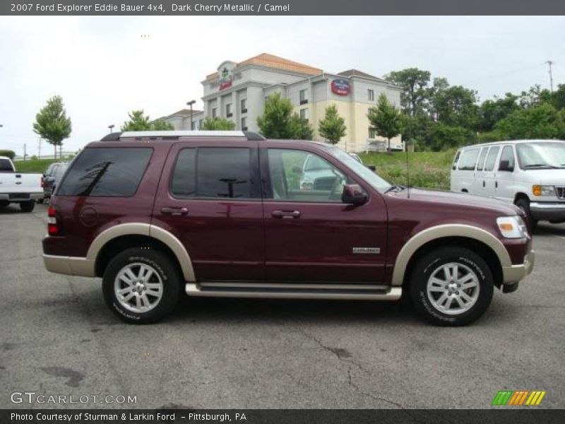 Dark Cherry Metallic / Camel 2007 Ford Explorer Eddie Bauer 4x4
