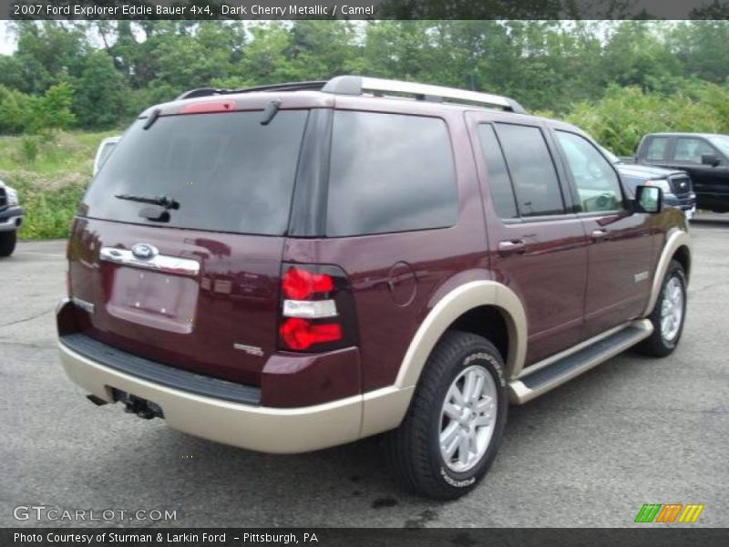Dark Cherry Metallic / Camel 2007 Ford Explorer Eddie Bauer 4x4