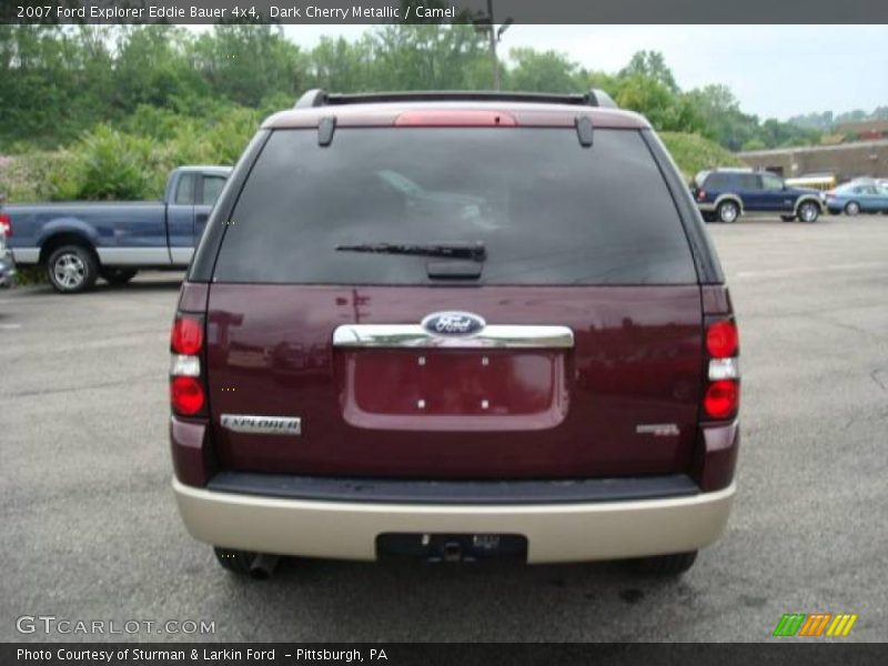 Dark Cherry Metallic / Camel 2007 Ford Explorer Eddie Bauer 4x4