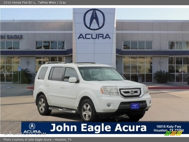 Taffeta White / Gray 2010 Honda Pilot EX-L