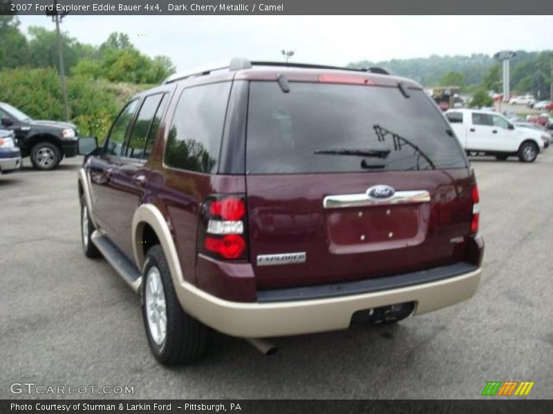 Dark Cherry Metallic / Camel 2007 Ford Explorer Eddie Bauer 4x4