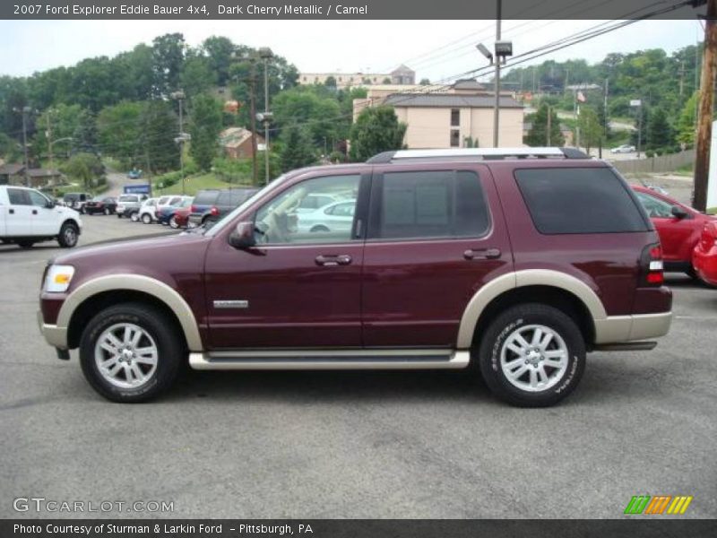Dark Cherry Metallic / Camel 2007 Ford Explorer Eddie Bauer 4x4