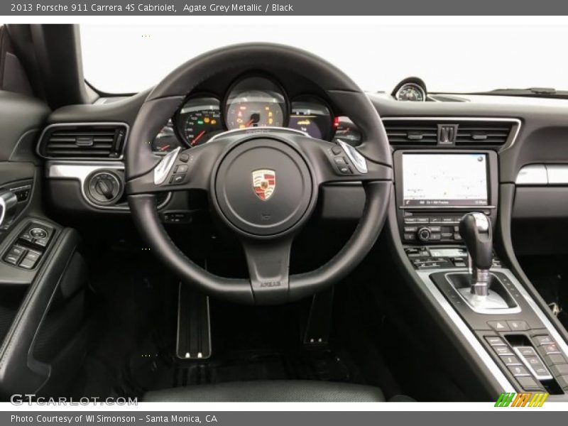 Agate Grey Metallic / Black 2013 Porsche 911 Carrera 4S Cabriolet