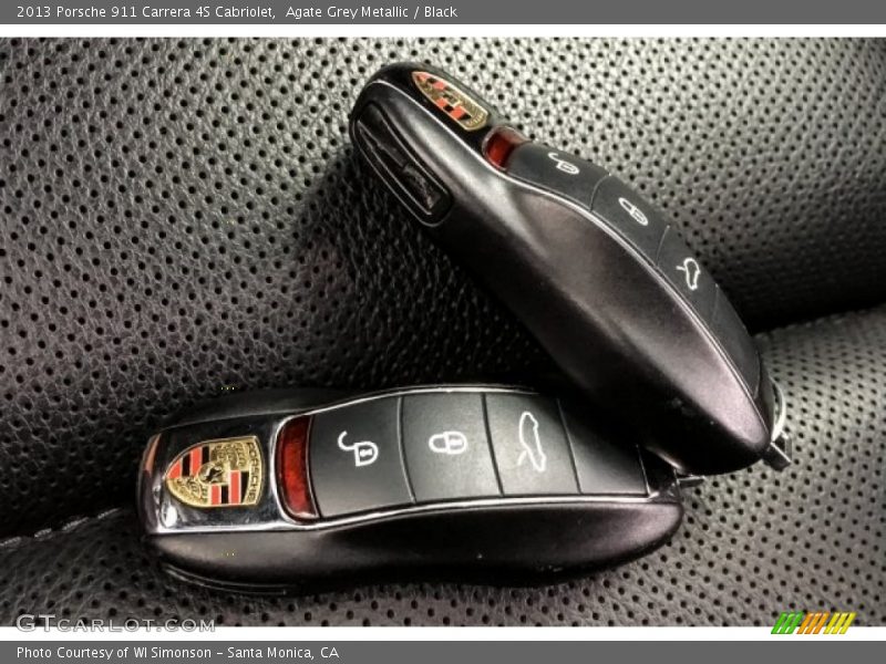 Agate Grey Metallic / Black 2013 Porsche 911 Carrera 4S Cabriolet
