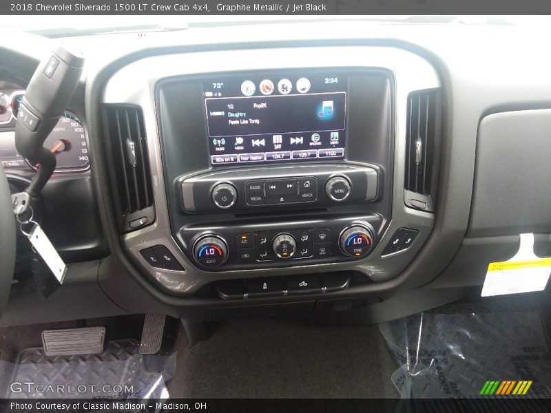 Graphite Metallic / Jet Black 2018 Chevrolet Silverado 1500 LT Crew Cab 4x4